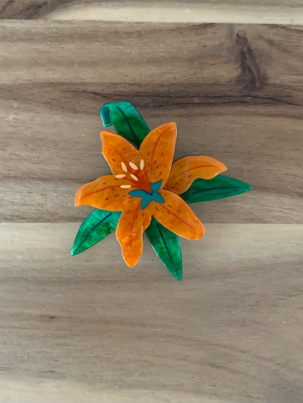 Erstwilder Strange as You brooch lily flower pin NWOT